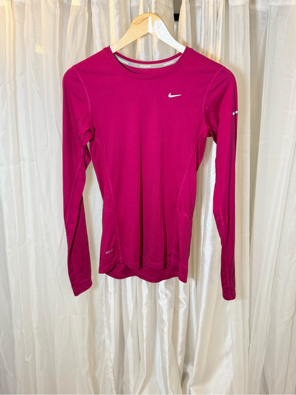 Nike Long-Sleeve Dri-FIT Top in Magenta